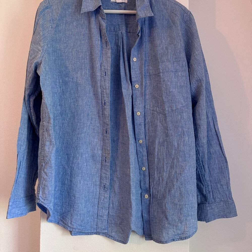 GAP Boyfriend Fit Linen Shirt